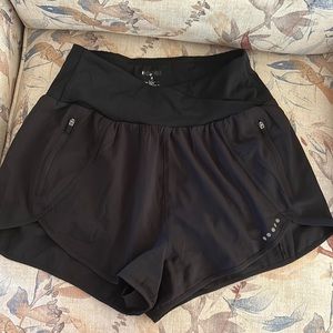 Simple black gym shorts